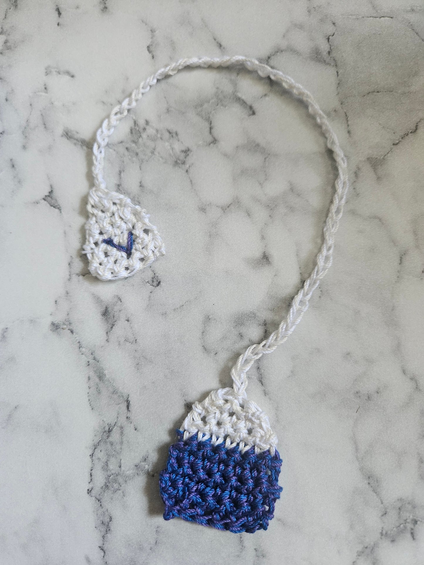Crochet Tea Bag Bookmark