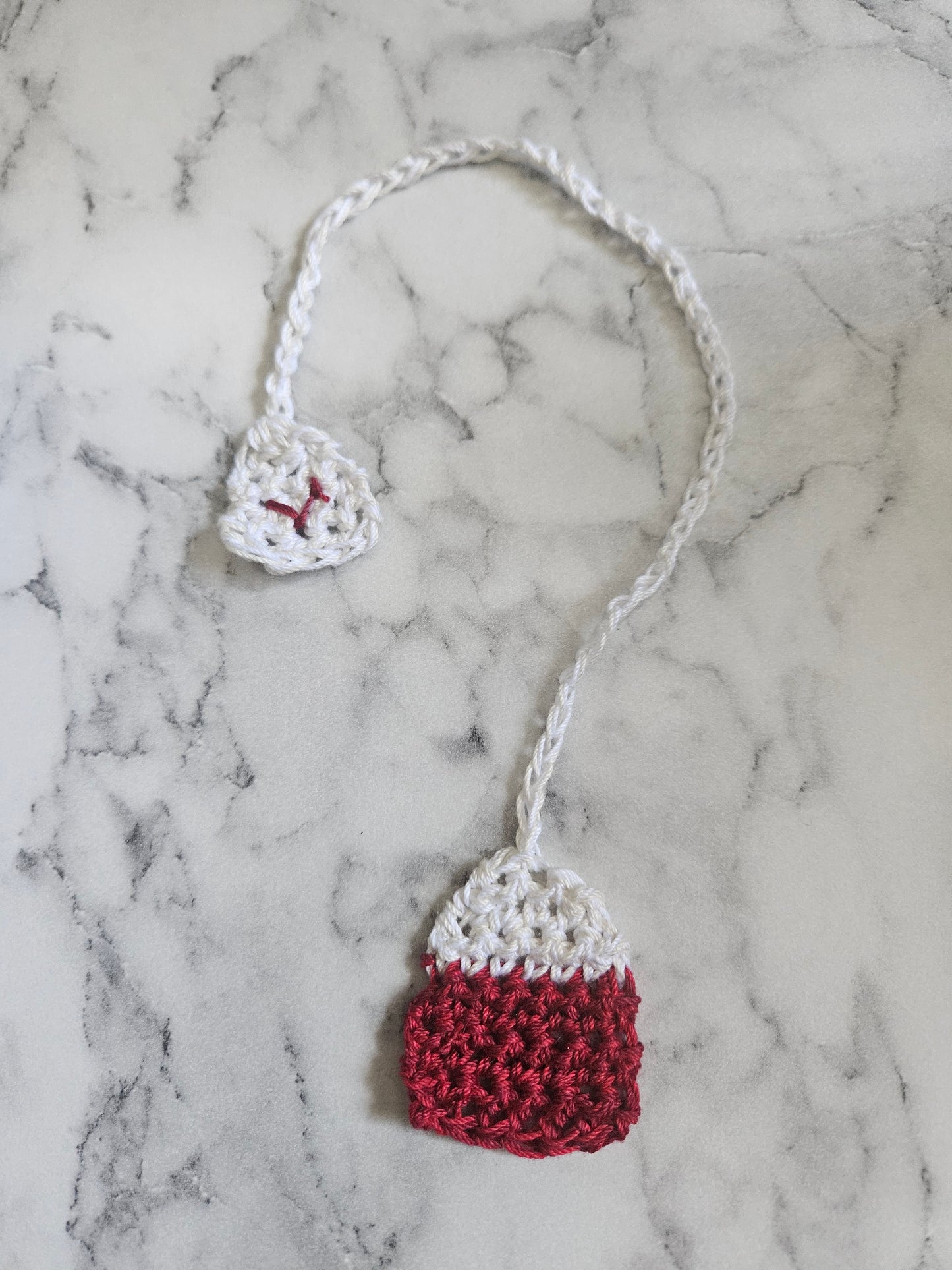 Crochet Tea Bag Bookmark