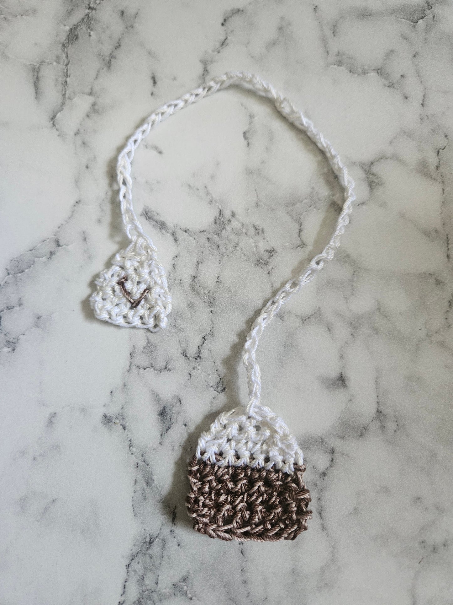 Crochet Tea Bag Bookmark